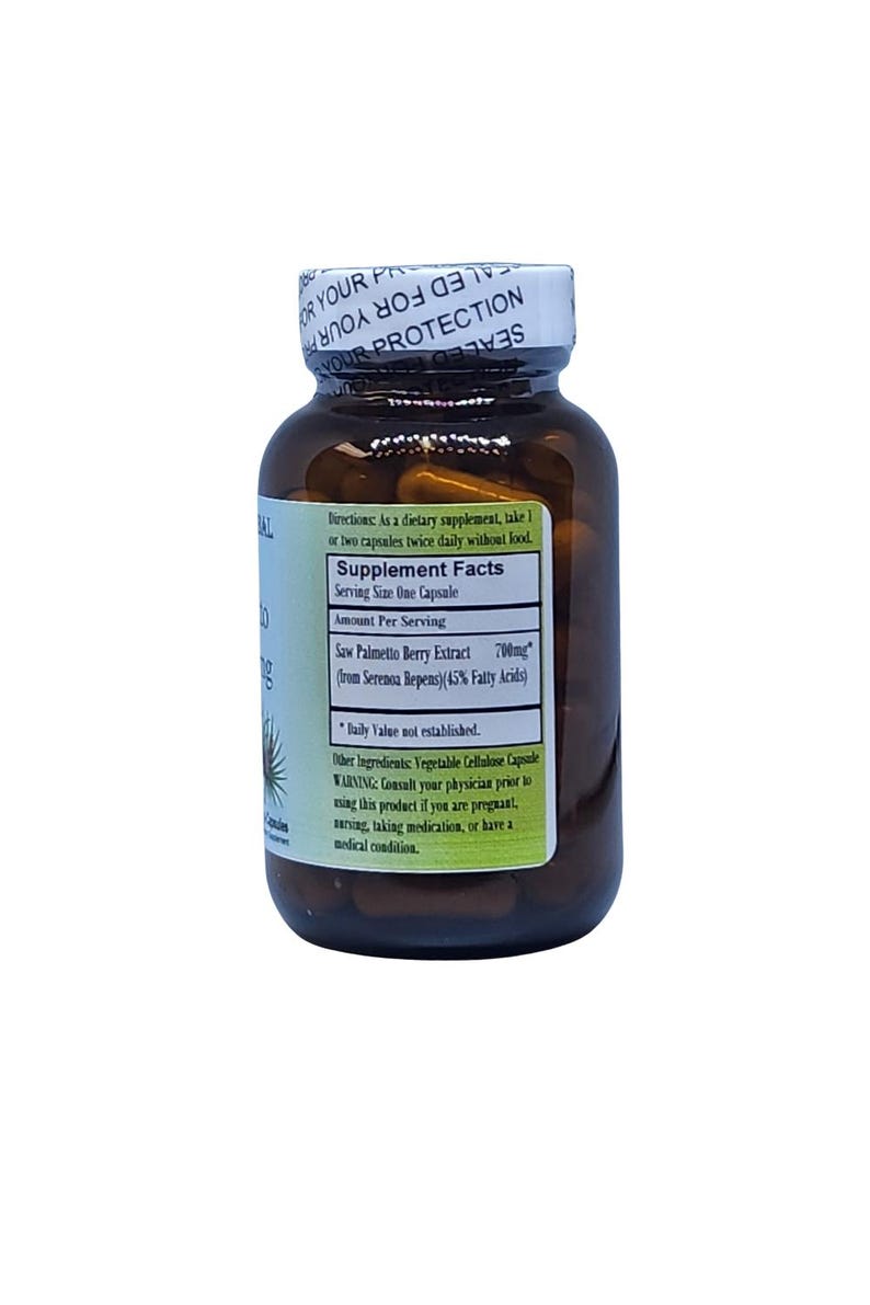 Extracto de saw palmetto con 45 % de ácidos grasos, cápsulas vegetales, sin estearato, ¡envasado en vidrio! Máxima calidad y potencia. BarlowesHerbalElixirs imagen 2