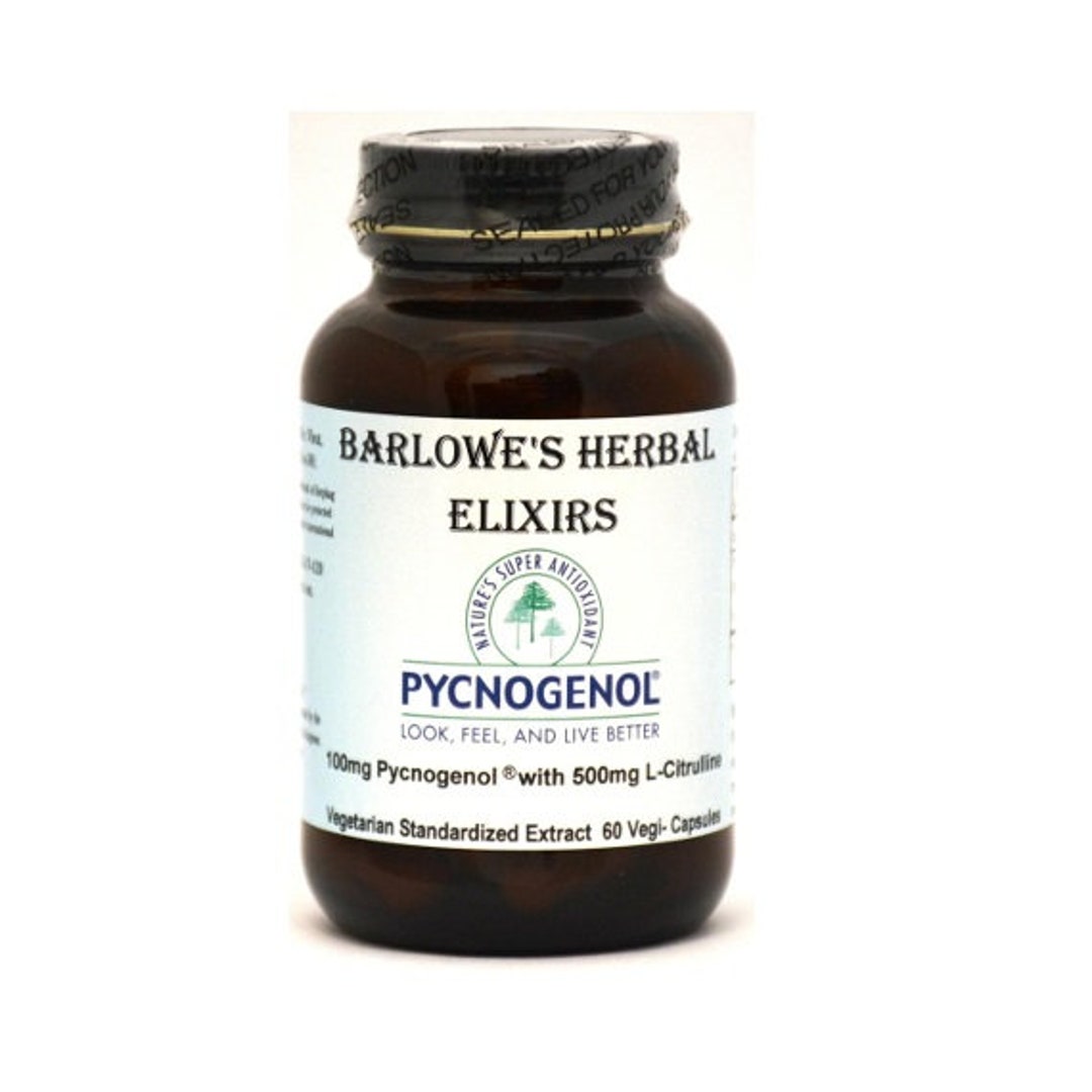 Pycnogenol® 100mg With 500mg Lcitrulline Stearate Free, Bottled in Glass Etsy