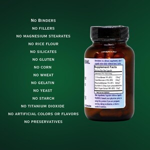 7,8 Benzoflavone Complex | Testosterone Booster | Anti - Aromatase | Anti-Cortisol | Stearate Free | Glass Bottle bild 4