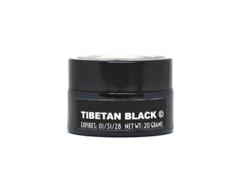 Shilajit Paste TIBETAN BLACK © - 20 Grams, > 50% Fulvic Acid, Bottled in Glass! Highest Quality & Potency. BarlowesHerbalElixirs