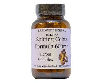 Spitting Cobra Tonic Formula - Stearate Free - Bottled in Glass! Barlowe's Herbal Elixirs