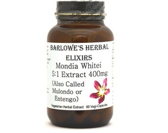 Mondia Whitei Tuber 5:1 Extract - Stearate Free, Bottled in Glass!