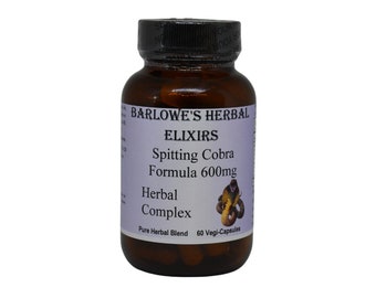 Spitting Cobra Tonic Formula - Stearate Free - Bottled in Glass! Barlowe's Herbal Elixirs