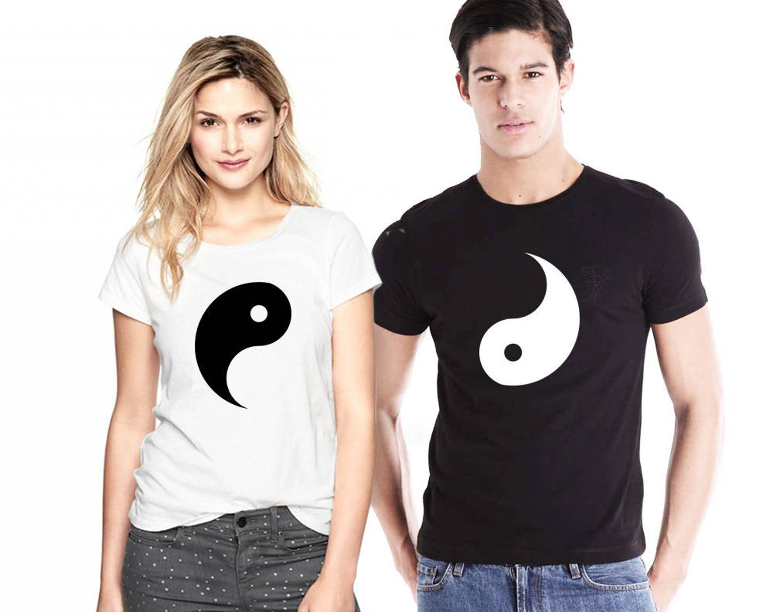Yin Yang Shirts Couple shirts Yin and yang Relationship Etsy
