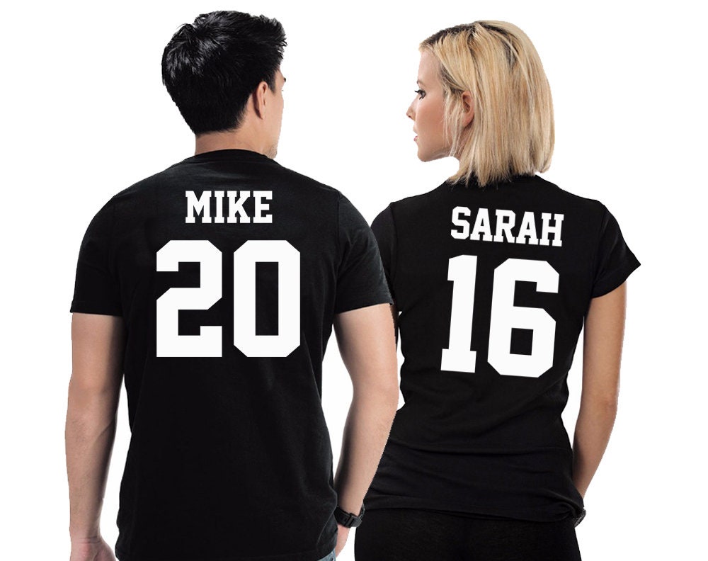 Couple names and year Couples shirts Matching shirts Etsy