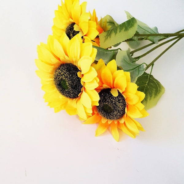 Silk Sunflowers Etsy