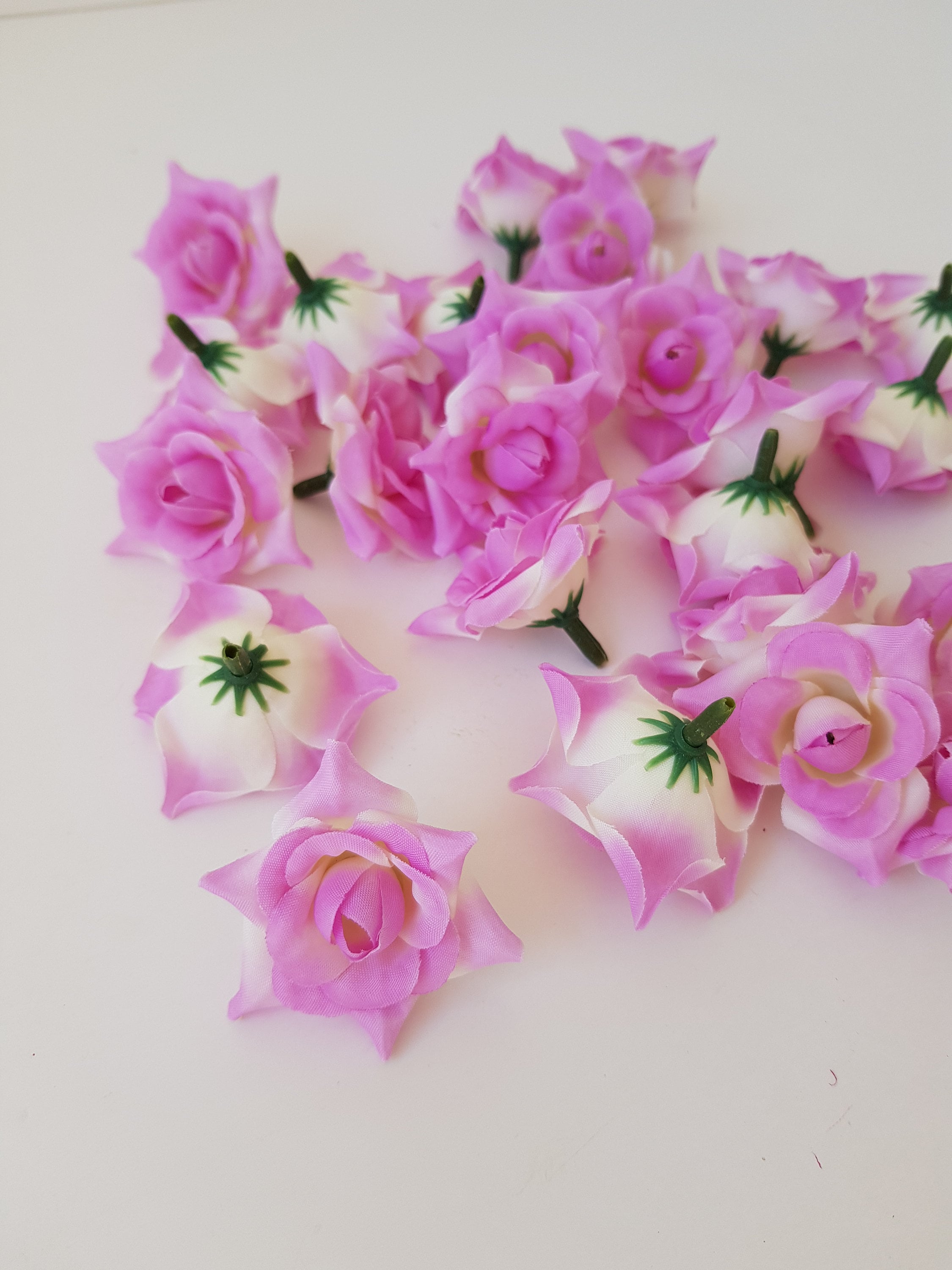 50 Mini Soft Purple Roses Very Beautiful Silk Rose DIY Crafts Etsy
