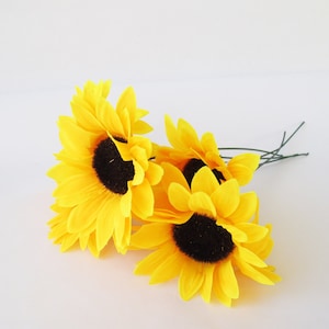 FiveSeasonStuff Girasoli Artificiali, Bouquet di Fiori di Seta