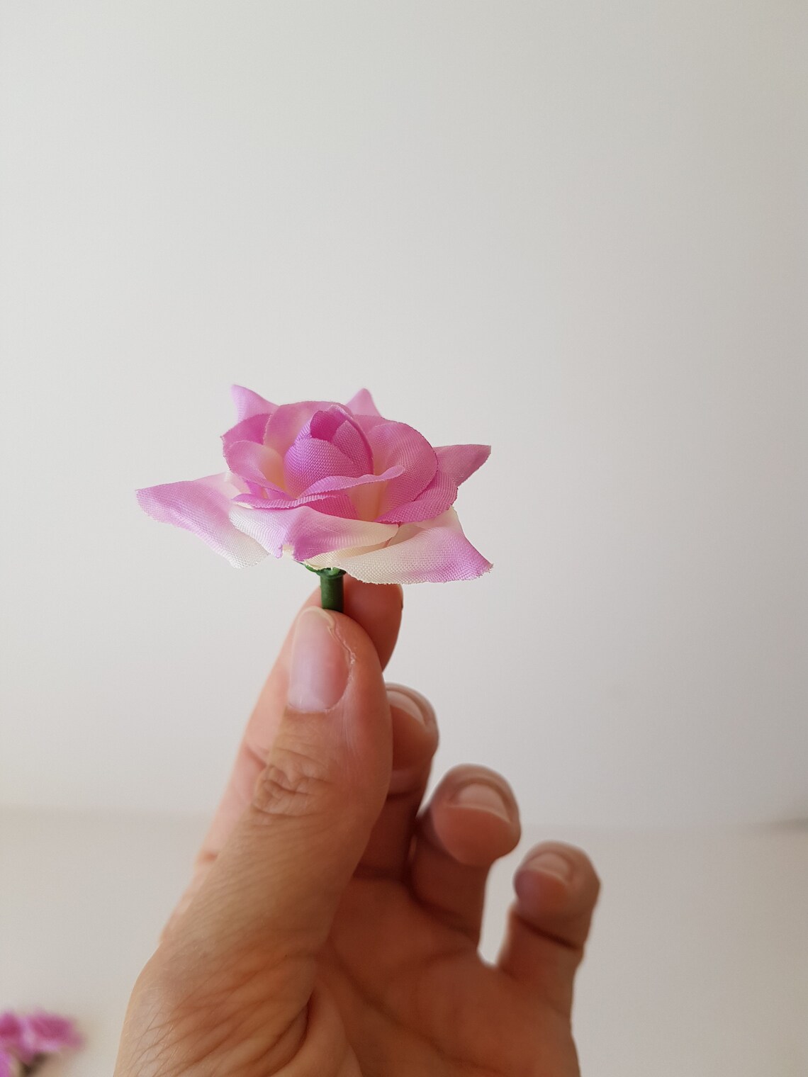 50 Mini Soft Purple Roses Very Beautiful Silk Rose DIY Crafts Etsy