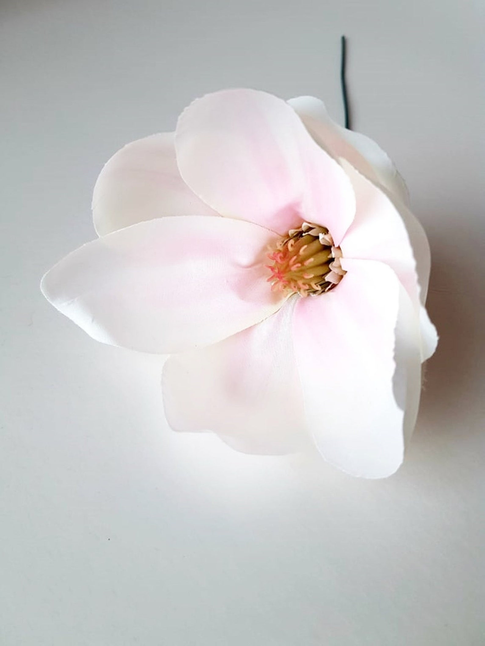 10 Silk Magnolias Artificial Flowers Magnolia Flower Big White Etsy