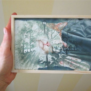 The Strangest Dream. (Oil paint on wood).