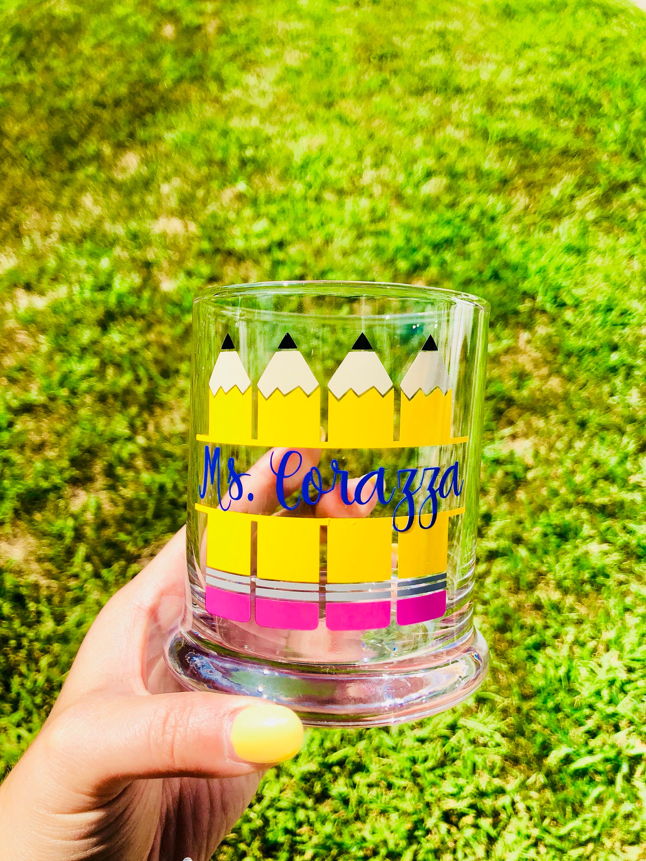 Personalized Teacher Pen and Pencil Holder Teacher Etsy