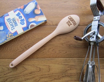 Chuffin 'Eck - Wooden spoon - Yorkshire Slang - laser engraved personalised - mother's day
