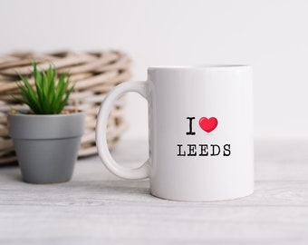 I Love Leeds- printed ceramic mug | Leeds