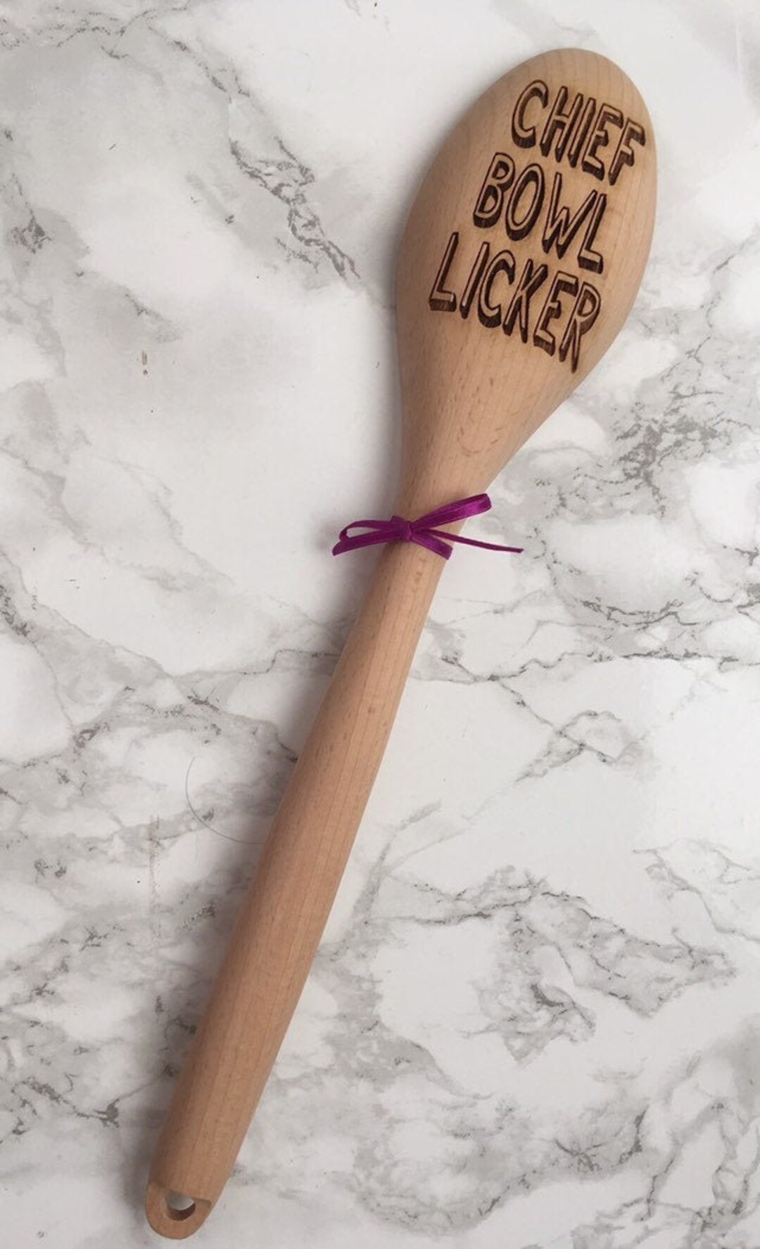Wooden Spoon Chief Bowl Licker laser Engraved Personalised Spoon Etsy