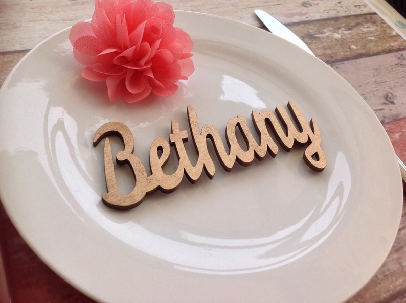 Sample Wedding Place Setting Names Laser Cut Dinner Party - Etsy UK