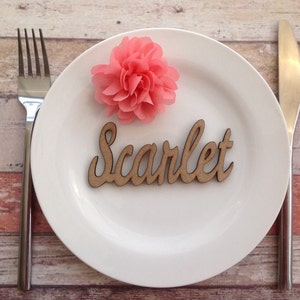 Sample~ Wedding Place Setting Names Laser Cut Dinner Party - Etsy UK