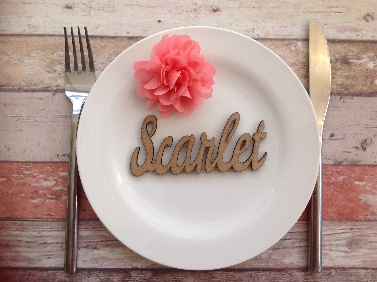 Sample~ Wedding Place Setting Names Laser Cut Dinner Party - Etsy UK