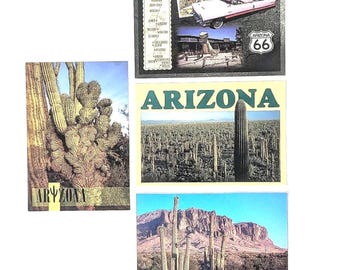 Vintage Arizona Postcard Lot of 4/Arizona Vintage Postcard Lot/Arizona Travel Postcards/