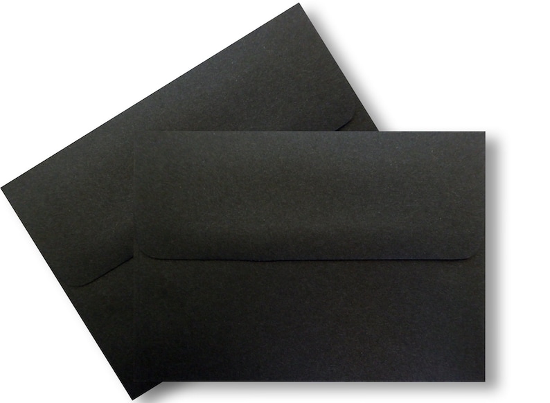 Black Smooth Finish 100 Boxed Envelopes for Invitations Parties Response Announcement Wedding Enclosures Shower Greeting Cards A2 A6 A7