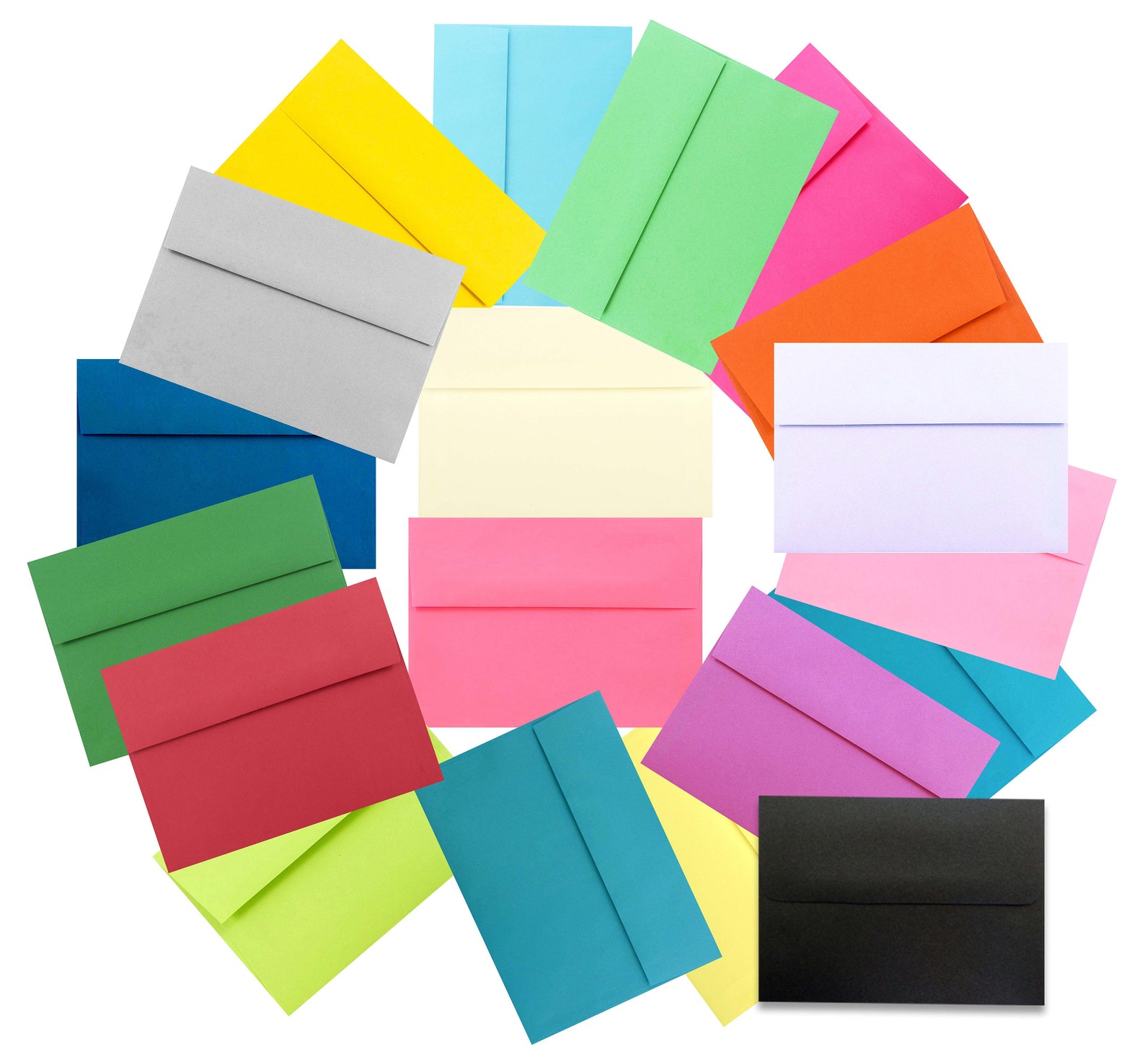 Multi Color Assorted Envelopes 50200 Boxed for Invitation Etsy