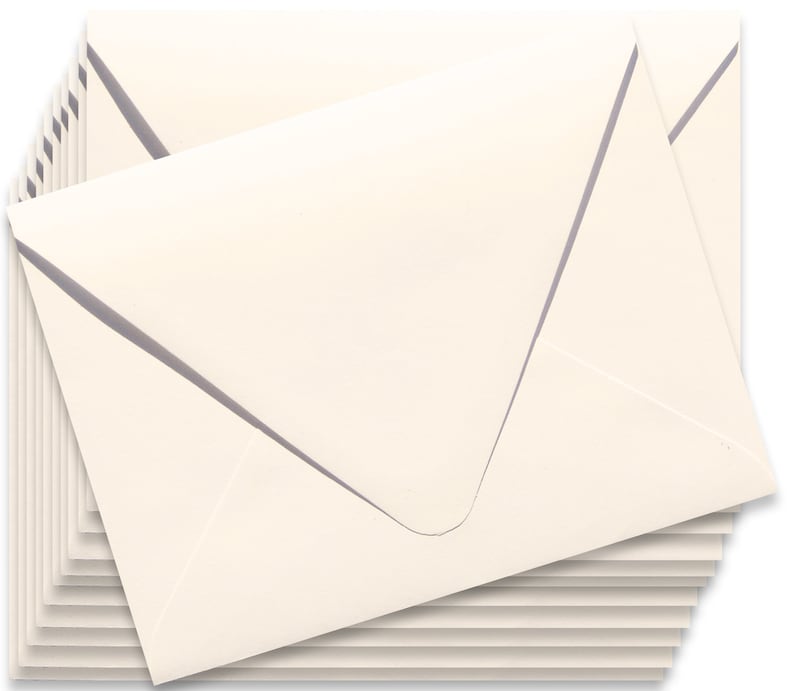 A7 Envelopes for Invitations Weddings Shower Contour Euro Flap Kraft Brown 70lb
