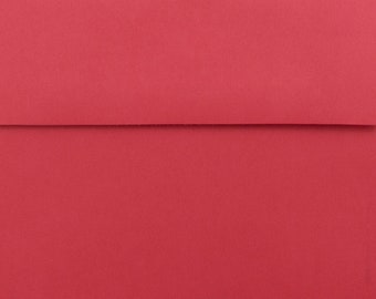 Holiday Red A7 (5-1/4 x 7-1/4) 70lb Prestige Envelopes for 5" x 7" Invitations Cards Announcements Weddings Photos Shower Communion