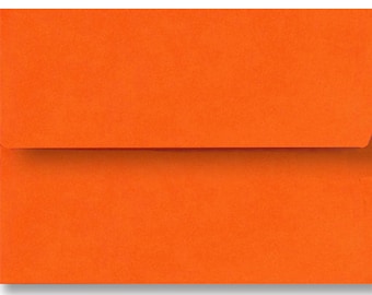 Pumpkin Orange 100 Pack 70lb Envelopes Invitations Announcements Greeting Response Cards Enclosures Showers Weddings A1 A2 A6 A7