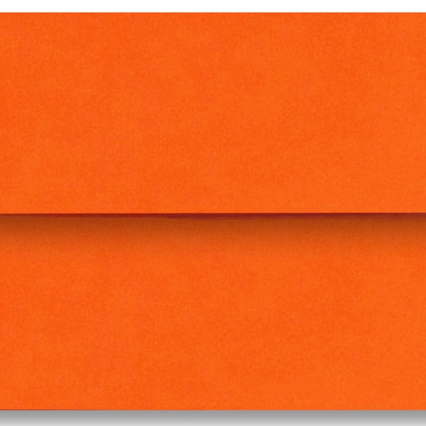 Pumpkin Orange 25 Pack 70lb Envelopes for Invitations Announcements Greeting Response Cards Enclosures Showers Weddings A7 A6 A2 A1