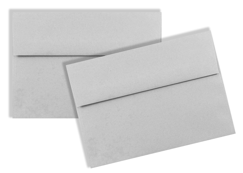 Pastel Gray 50 Boxed Envelopes for Invitations Announcements Response Greeting Cards Enclosures Showers Weddings Communions A1 A2 A6 A7 Grey