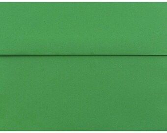 Holiday Green A2 Boxed 70lb Envelopes 4-3/8 x 5-3/4 for 4-1/8x5-1/2 Invitation Announcement Wedding Shower Communion Enclosure Response Card