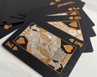 Hat Bar - Carta da gioco metallizzata oro-argento