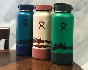 hydro flask engraved etsy