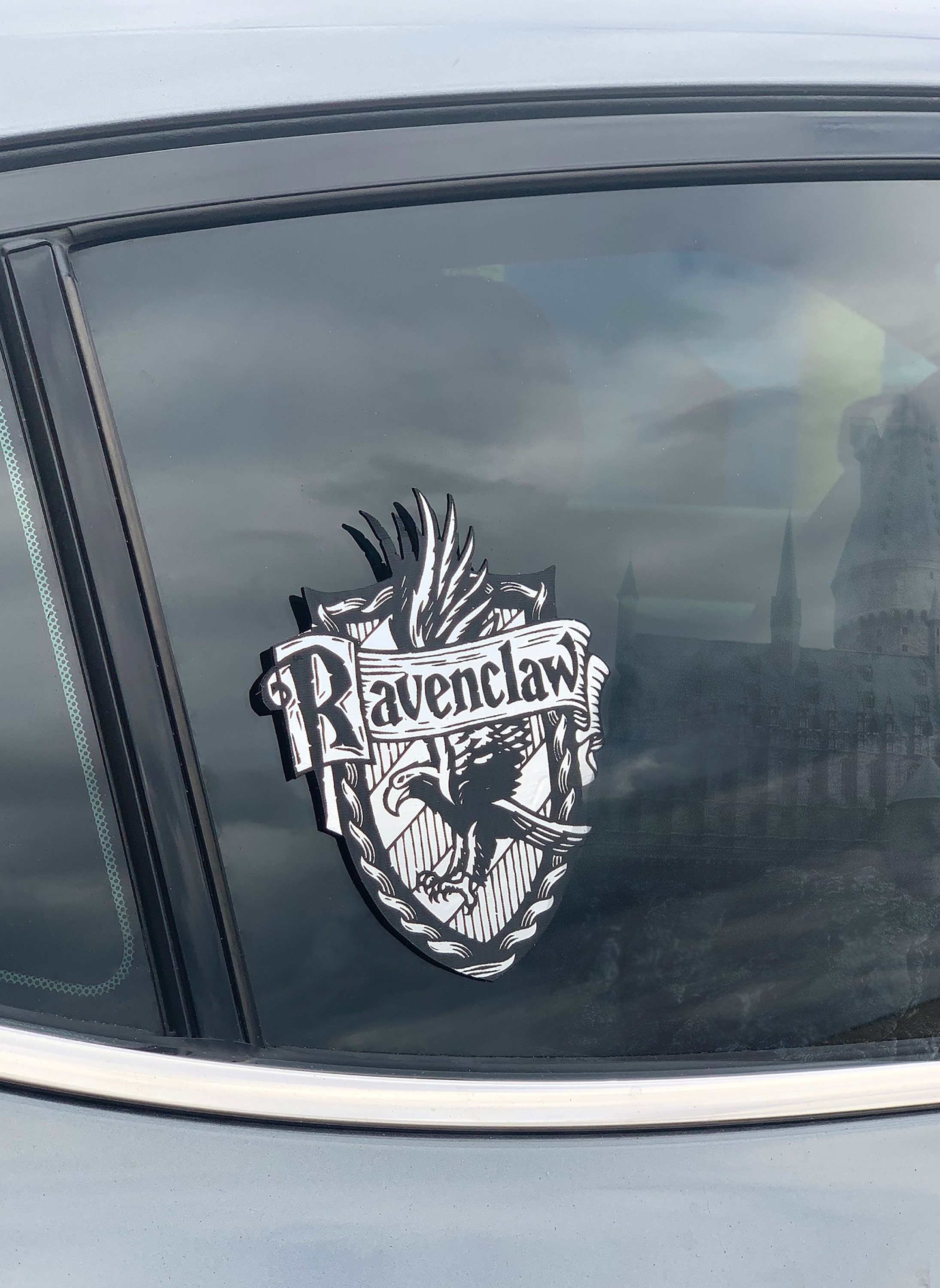 Harry Potter Car Decals, Window Decal, Hogwarts Car Decal, Gryffindor, Slytherin, Hufflepuff