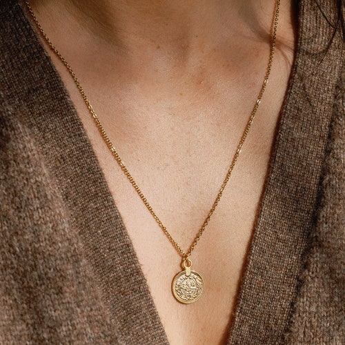 Gold Coin Necklace Ottoman Coin 