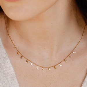 Vavily Dainty Thin Chain Choker Necklace for Women 14k Plated Gold  Minimalist Short Chain Necklaces Jewelry Gift