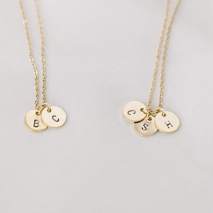 Initial Necklace, Gold Initial Necklace, Double Initial Necklace, Two Initials Jewelry, Family Necklace, Personalized Necklace, Custom