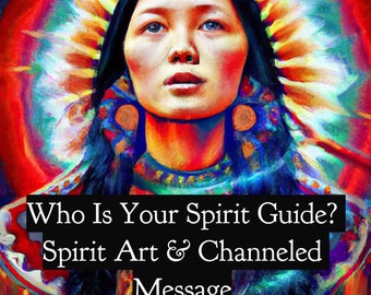 Who Is Your Spirit Guide? Channeled Message and Signed Art Digital Download, by Violet Light Oracle