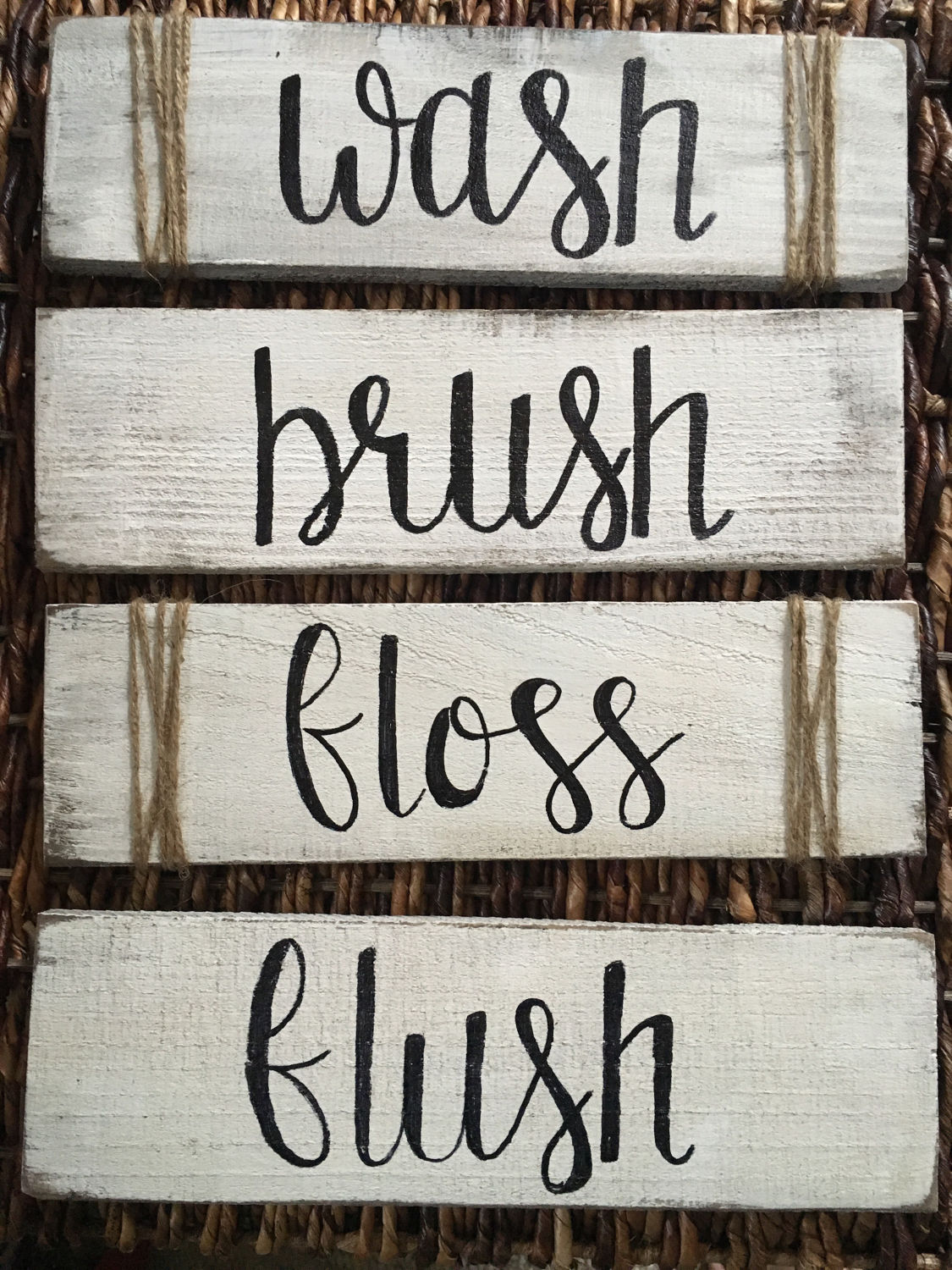 Rustic Farmhouse Bathroom Decor Rustic Bathroom Signs Wash Etsy