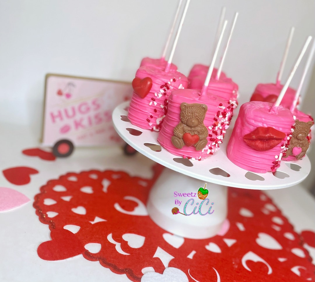 Valentine Jumbo Marshmallow Pops Etsy