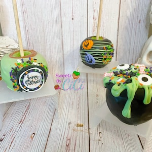 Halloween Caramel Apple