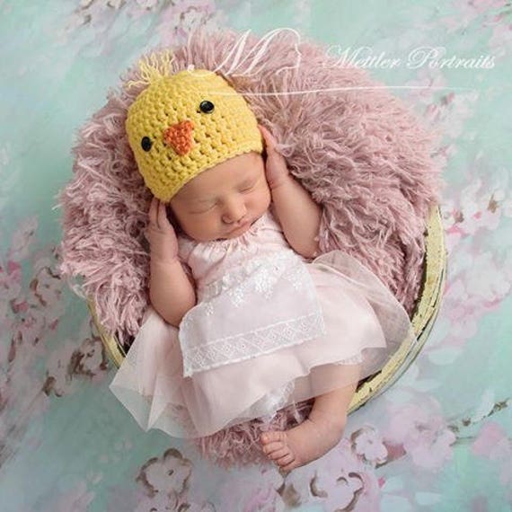 Baby Chick Hat Baby Easter Hat Newborn Photo Prop Spring Etsy