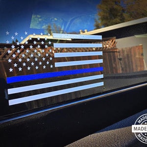 Thin Blue Line Decal Etsy