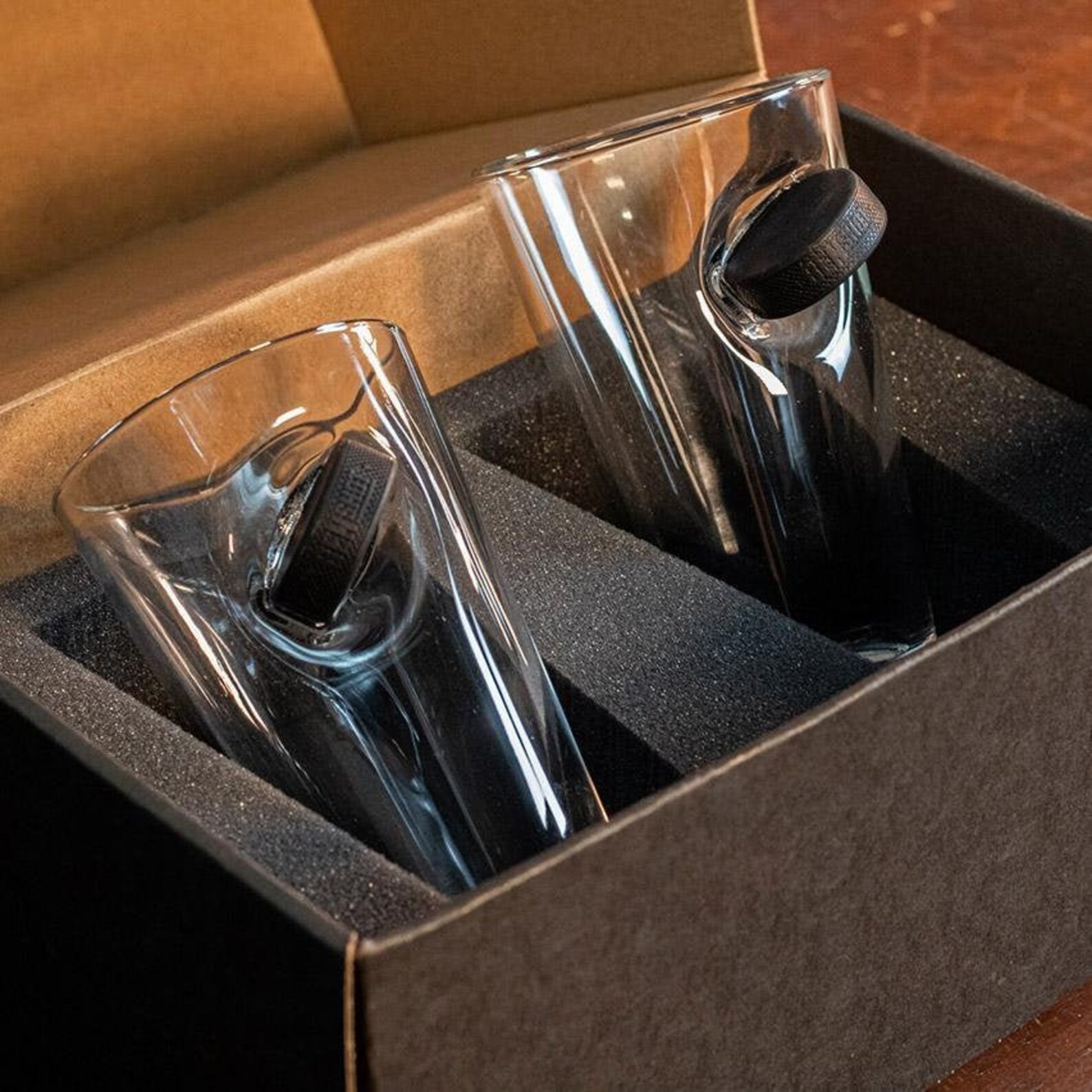 Benshot Hockey Puck Pint Glasses 16oz GIFT SET OF 2 Etsy
