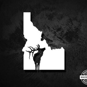 Idaho State Elk Vinyl Die Cut Decal/Sticker