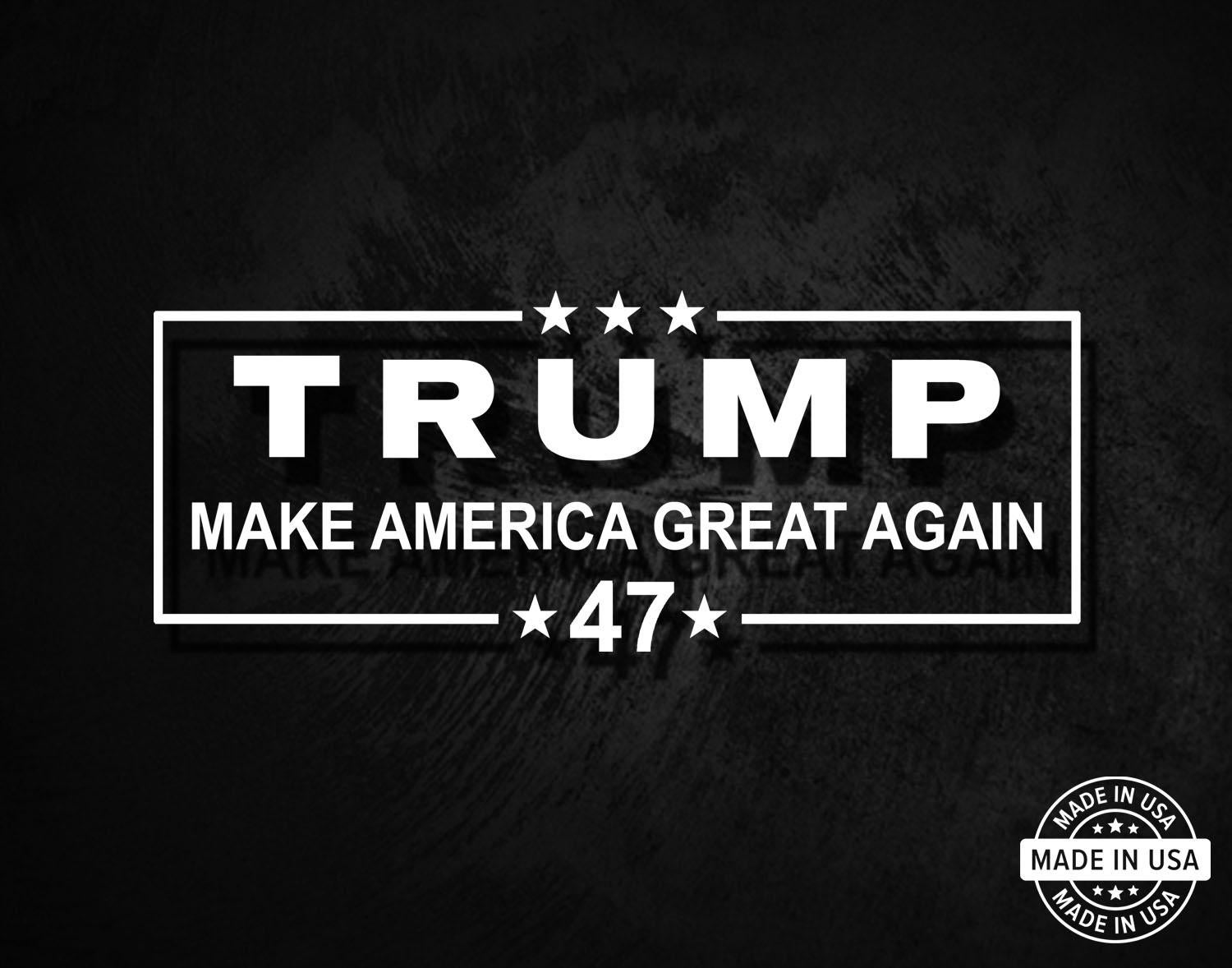 Trump 47 - Make American Great Again Vinyl Die Cut Window Decal Sticker