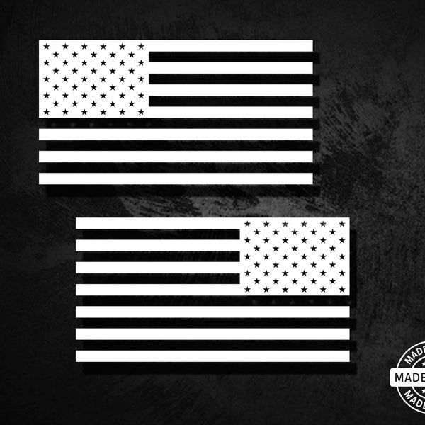 American Flag Decal Set, Vinyl Die Cut Sticker
