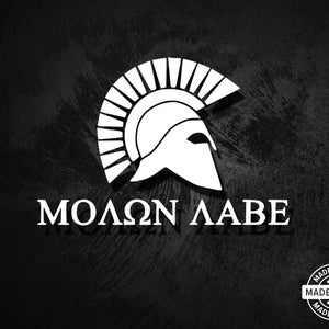 Molon Labe Spartan - Come And Take It - Second Amendment Window Decal - Vinyl Die Cut Sticker