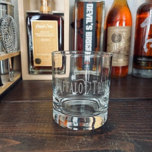 Buffalo Trace Kentucky Straight Bourbon Whiskey Rocks Glass - 11oz