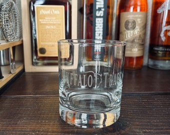 Buffalo Trace Kentucky Straight Bourbon Whiskey Rocks Glass - 11oz